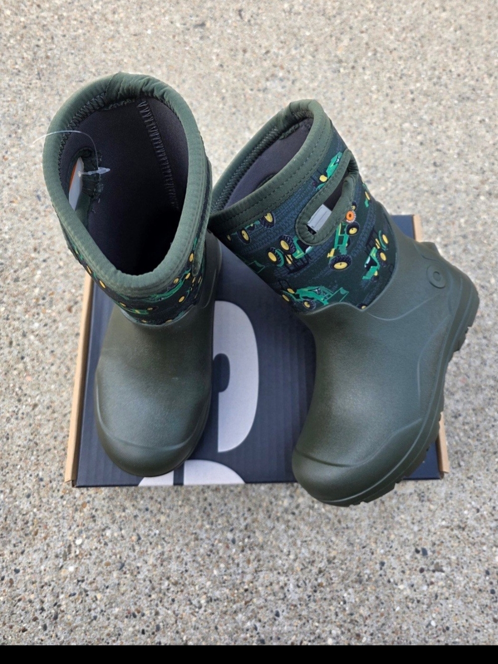BOGs Kids Green Waterproof Winter Boots Little Boys 13
